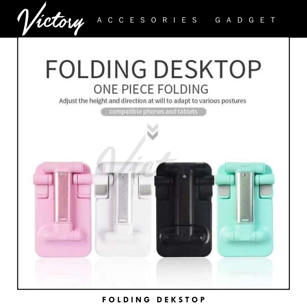 VICTORY Stand HP Folding Dekstop Standing HP Phone Holder