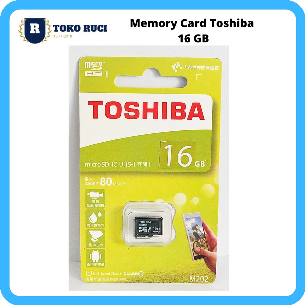 Memory Toshiba 16gb / Memory Card 16gb  / Micro SD / MMC Toshiba HP