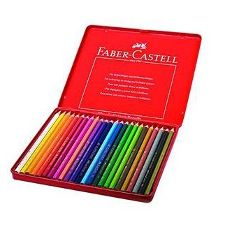 Faber Castell Classic Colour Set 12/24 Tin Case