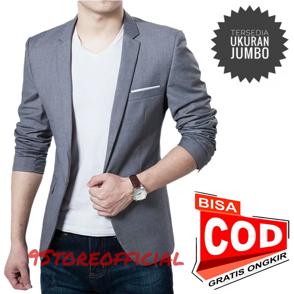 9Storeofficial - Blazer Pria / Jas Blazer Pria / Jas Pria / Jaz Blazer Formal Kantor Pernikahan Pria Ukuran M Sampai XXL.