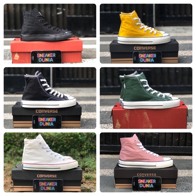 (PREMIUM SNEAKERS) Sepatu Converse 70s High Hitam Converse Cream CONVERSE murah converse tinggi
