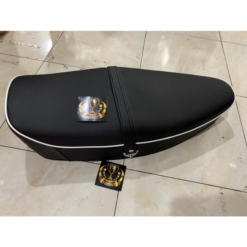 Jok Panjang Per Bulat Lis Putih Vespa Mbtech Bajay Vbb Super Sprint Px Ps Piaggio M Btech Grade A