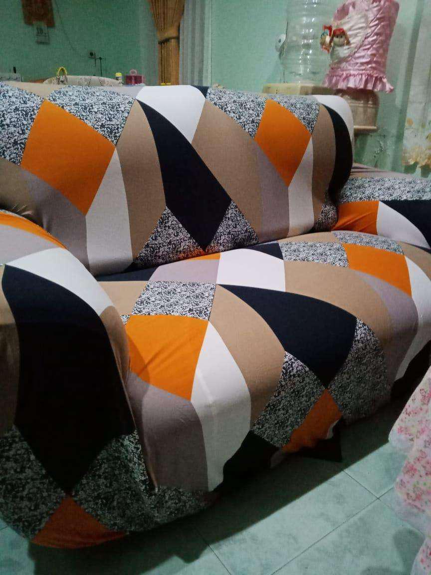 Dudukan 3 Cover Sofa / Seater3 / Beragam Motif Dan Warna Pembungkus Sofa
