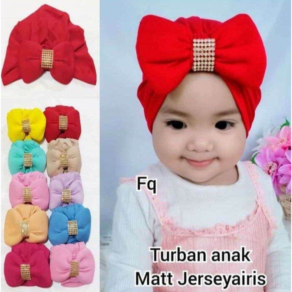 promo Turban bayi perempuan model pita / turban bayi kupu- kupu / turban bayi lucu dan cantik / turb