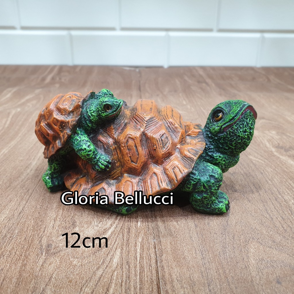 patung pajangan kura kura sulcata miniatur kura2 indian star interior hiasan turtle