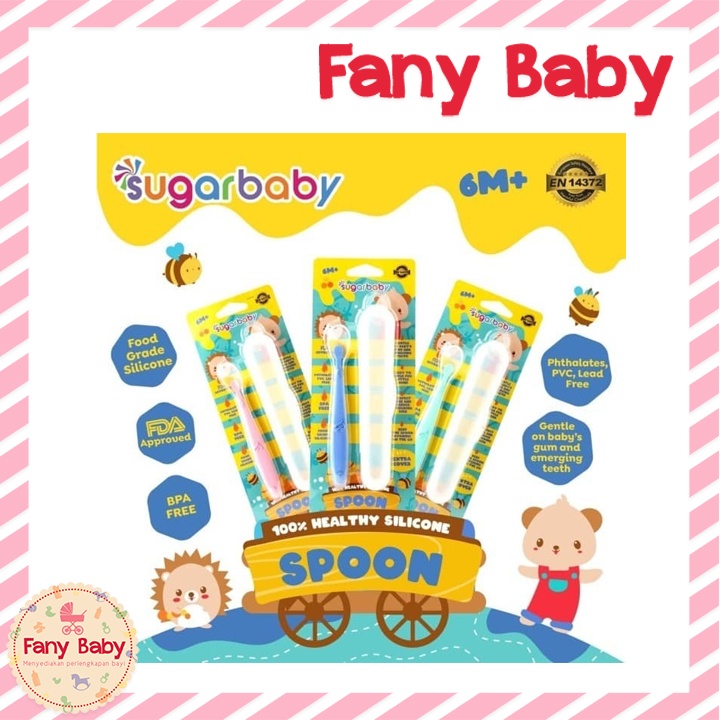 SUGAR BABY HEALTHY SPOON with CASE [ PINK ]