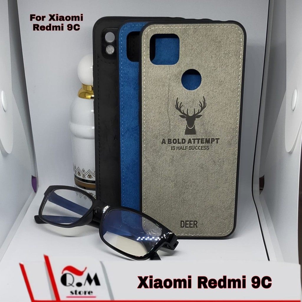 Case Xiaomi Redmi 12C / 10C / Redmi 10A / Redmi 9C Soft Case High Quality Premium Casing Deer Bermotif Rusa Jens