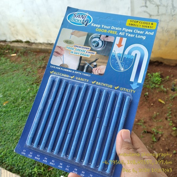 Pembersih Saluran Air Anti Bau Mampet Sani Stick Drain