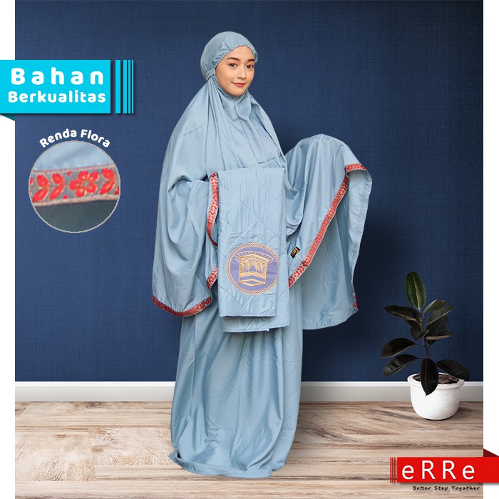 Mukena Renda Mewah Jumbo Mukenah Dewasa Katun Jepang Premium Bali ES16