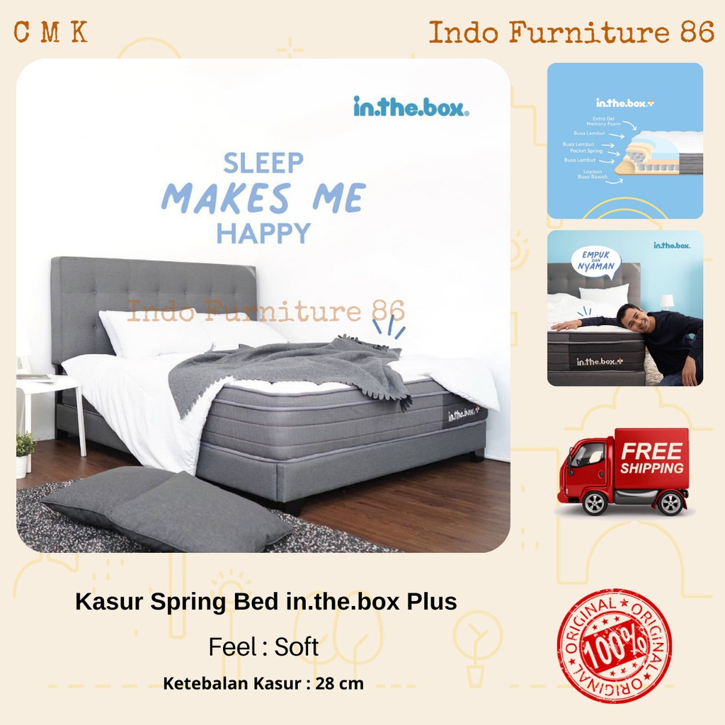 INTHEBOX Plus / Kasur Spring Bed InTheBox PLUS (MEMORY FOAM) / Matras / Mattress / Springbed