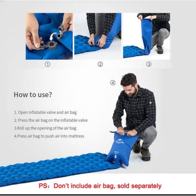 Naturehike Inflatable Sleeping Pad / Kasur Tiup / Matras Angin