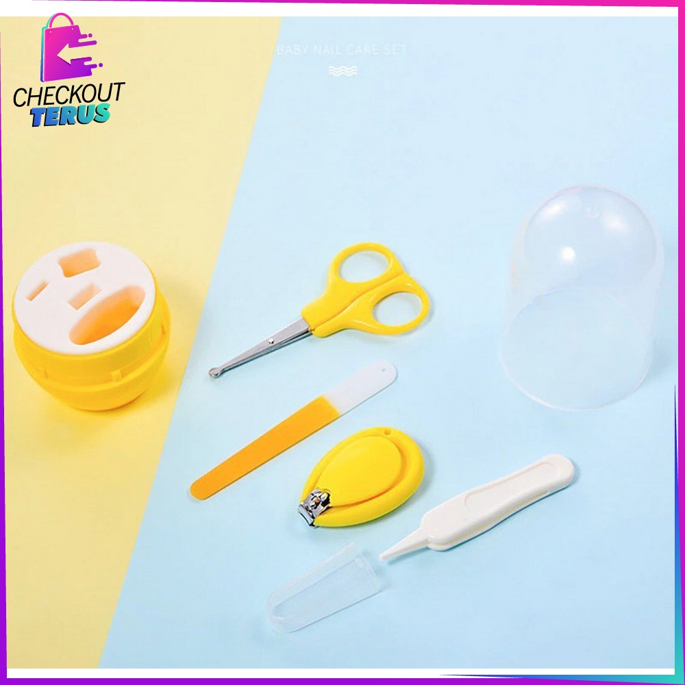 CT C285 Gunting Kuku Bayi Set Baby Care Kit 4IN1 Baby Nail Clipper Set  Manicure Set Bayi Gunting Kuku Warna Bayi