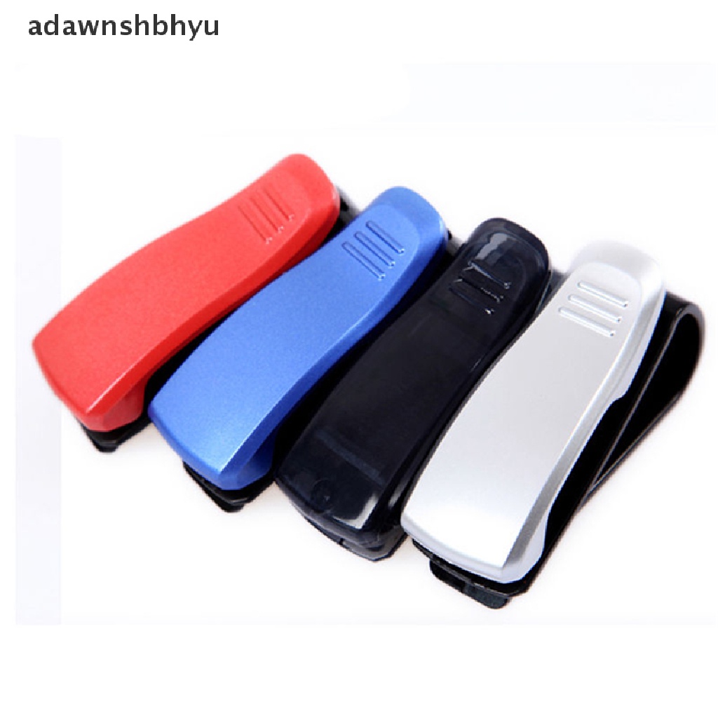 [adawnshbhyu] 1x Fashion Mobil Kendaraan Sun Visor Sunglasses Kacamata Mata Kartu Pen Holder Klip Mobil