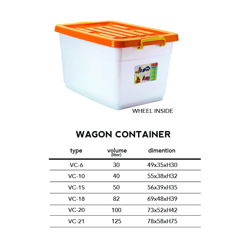 BOX Wagon Container LION STAR | BOX KONTENER SERBAGUNA 30L 40L 50L 82L 100L 125L