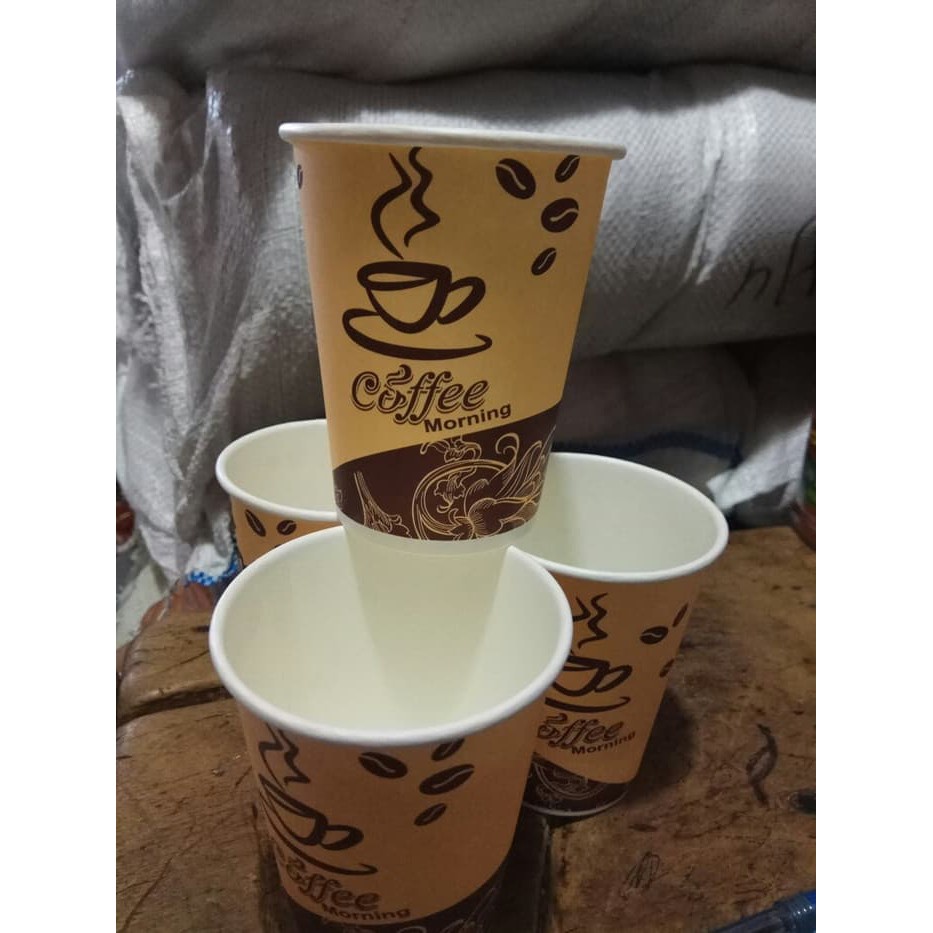 Papercup / paper cup Uk 9 oz (isi 50 pcs), gelas kertas, gelas kopi, Cup kertas