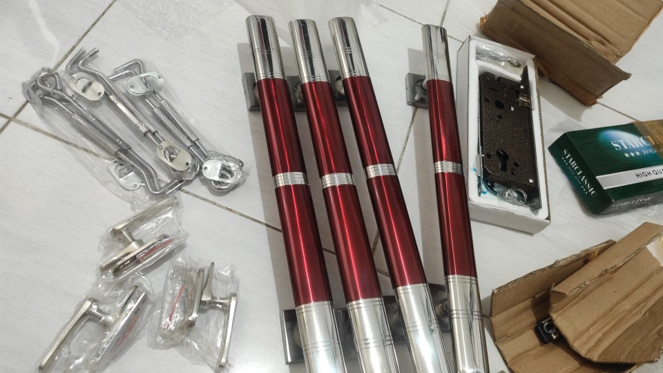 Handle Pintu Rumah Kunci Set 45 Cm Gagang Pintu Rumah Kunci Set Tarikan Pintu Rumah Kunci Set