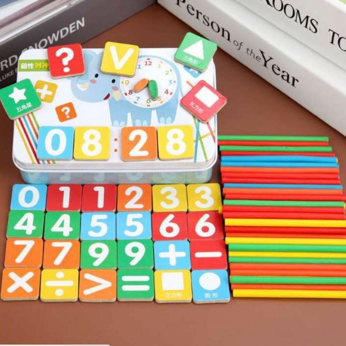 HARGA PROMO!!! Mainan Edukasi Intelligence Stick Puzzle Magnet Belajar Berhitung