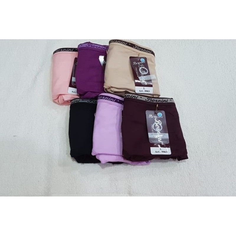 6 pc Celana dalam wanita midi merk Bernini kode 9903