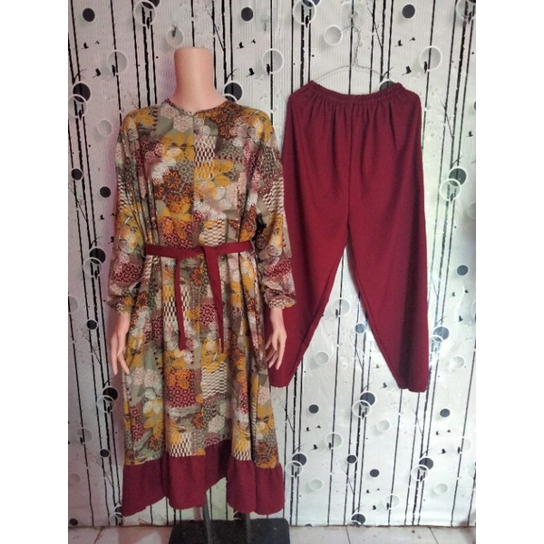 Setelan celana monalisa jumbo setcel jumbo setcel bigsize