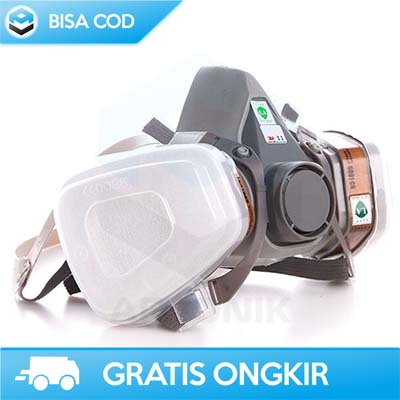 MASKER RESPIRATOR 3M TOPENG SETENGAH WAJAH BY ELESESAFE 6200 ORIGINAL