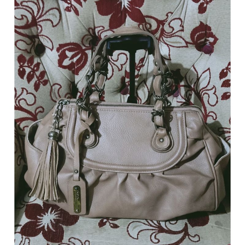 Hand bag kulit asli brand Ensoen (Preloved)
