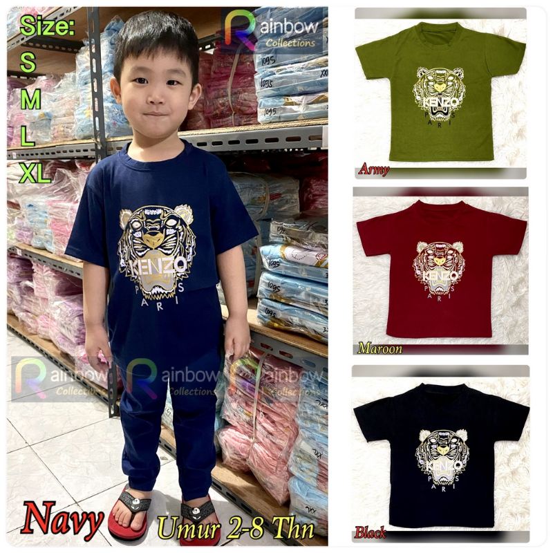 KAOS ANAK ( 2-8 TAHUN ) UNISEX SOFT SPANDEX / TSHIRT ANAK SABLON BRANDED PART 1