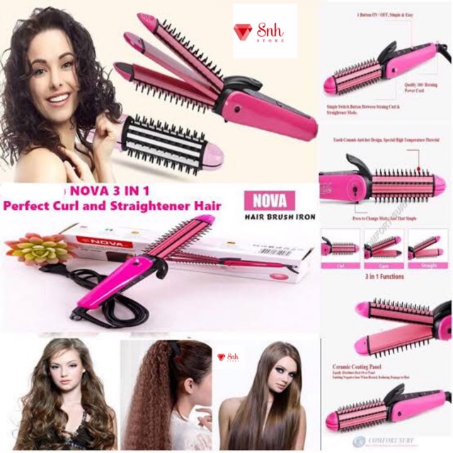 Catokan Nova 3in1 / Catokan Murah/catokan bagus/catokan lucu/catokan nova/catokan curly/catokan blow