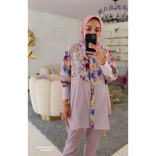 Benang Jarum Romantic Garden Shirt New Bukan Preloved