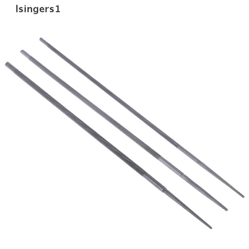 (lsingers1) 3pcs Alat Pengasah Rantai Gergaji Mesin Bentuk Bulat