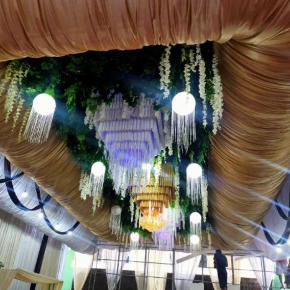 KAP LAMPU LAMPION BENANG RUMBAI TIRAI GLITER TERLARISS...,,,,,