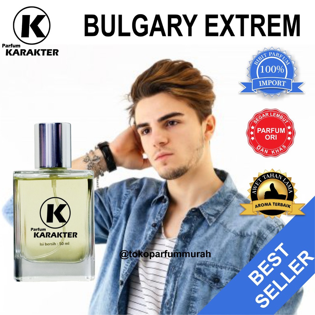 Bisa Cod | Parfum Cowok Bulgary Extreme  Bibit Parfum Import Wangi &amp; Tahan Lama  Kemasan 30ml