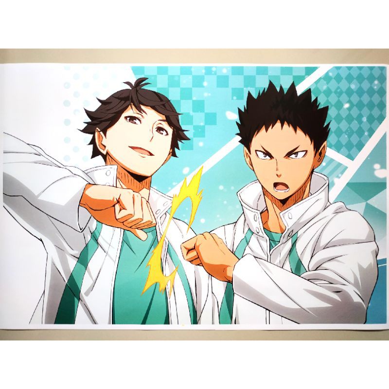Poster Anime Haikyuu 11 Oikawa Iwaizumi Aoba Josai