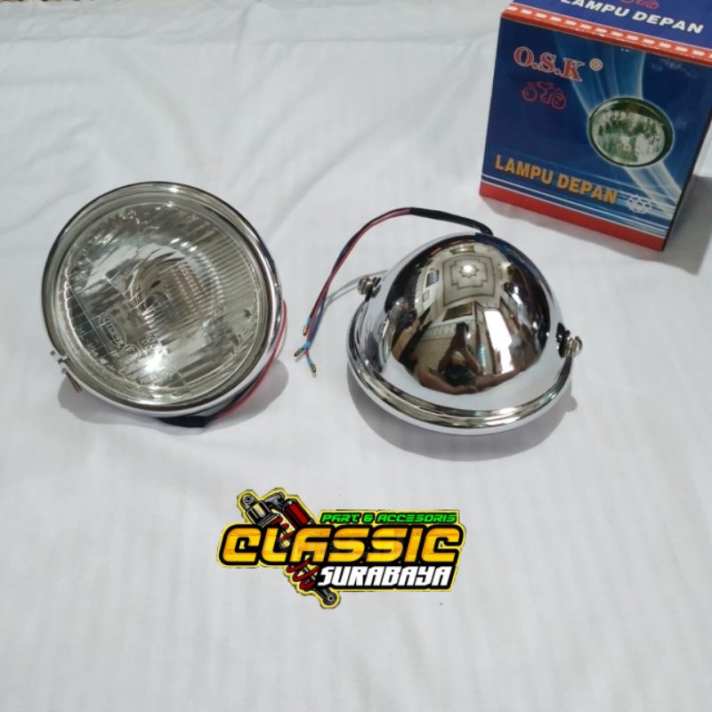 Lampu depan Autopal Cb Gl Max Pro Megapro crom set