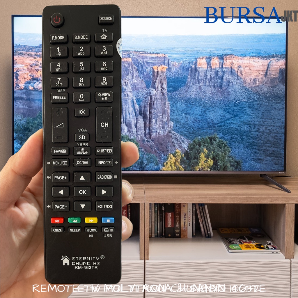 REMOTE AQUA SANYO HAIER TV MULTIFUNGSI TANPA SETTING RM463TR