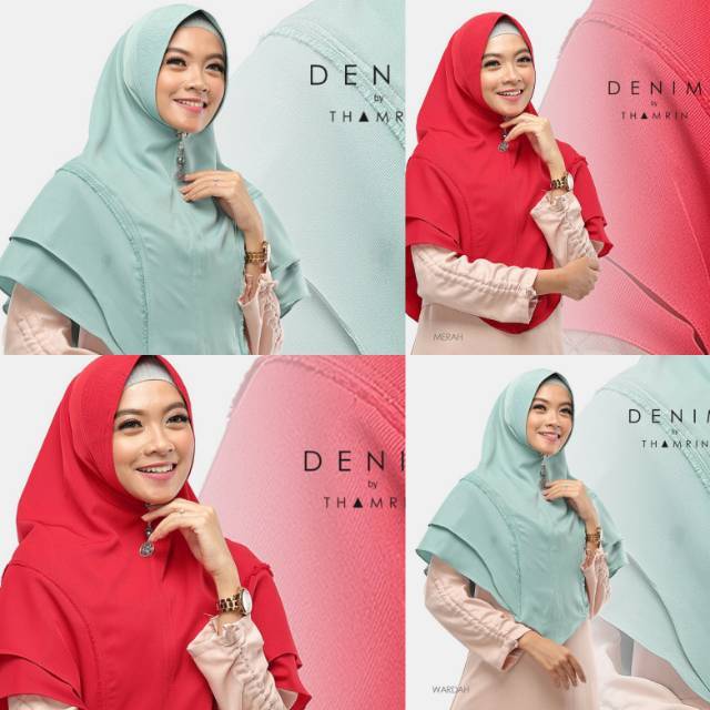 Khimar denim syari by thamrin