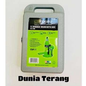 Dongkrak Botol TEKIRO 2Ton Hidrolis Box PVC - Dongkrak Mobil TKR 2 Ton - Hydraulic Welded Bottle Jack 2 Ton AU-BJ1909