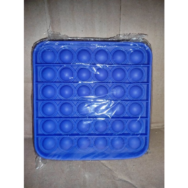 POP IT /POP IT JUMBO RAINBOW MURAH BANGET UKURAN BESAR 12 CM GRATIS ONGKIR-6.SQUARE BLUE