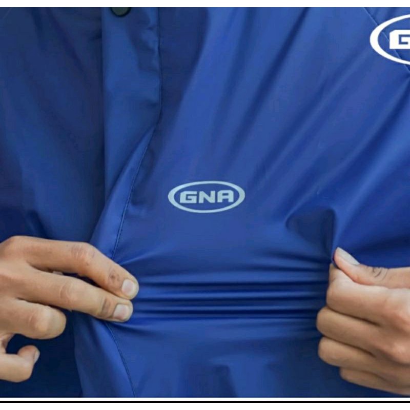 Mantel Jas Hujan Baju Celana Merk GNA Bahan Premium Tebal