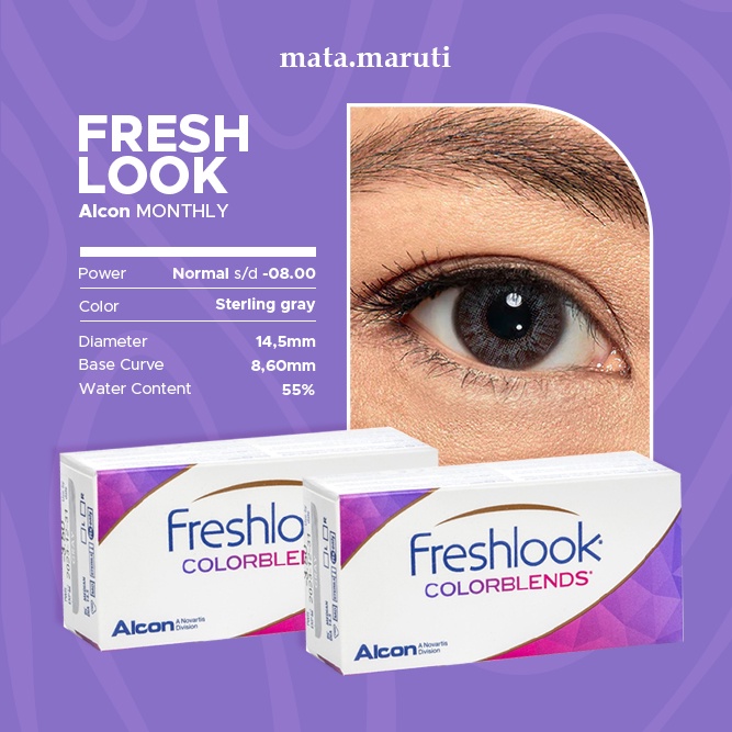Softlens Warna Alcon Freshlook - Sterling Gray