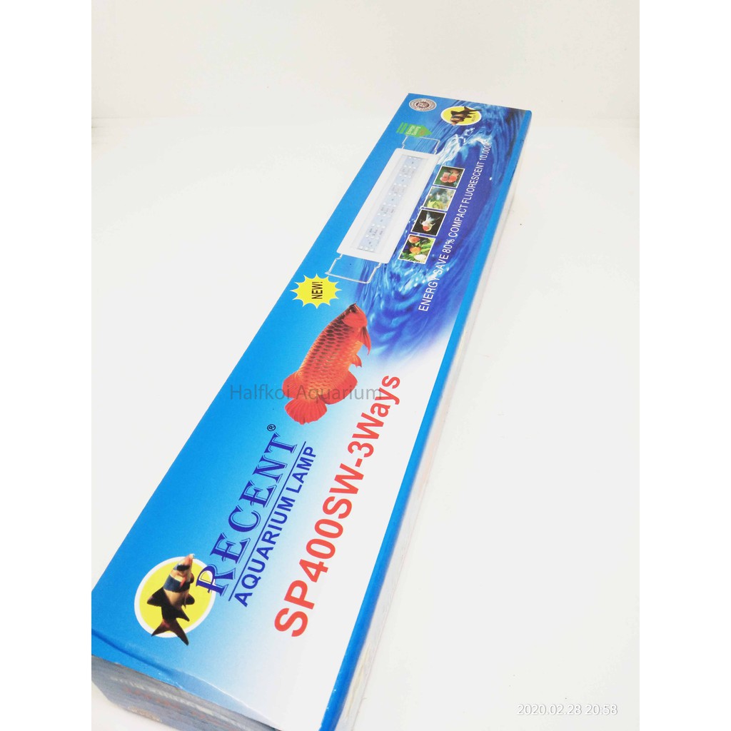 Lampu Aquarium led RECENT SP 400 SW 3 WAYS 40 cm 15 watt