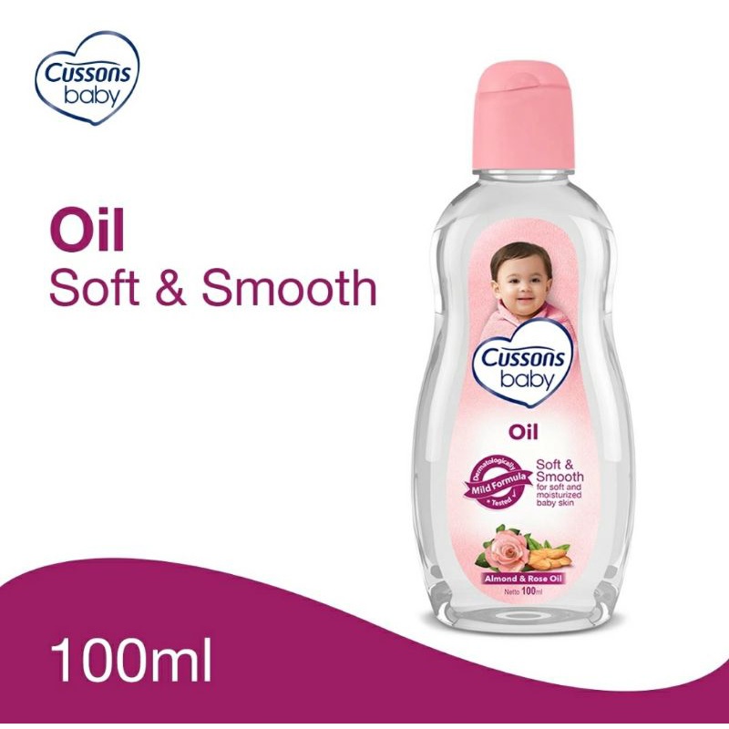 CUSSONS BABY OIL SOFT &amp; SMOOTH ALMOND &amp; ROSE OIL NETTO 50+50 ML