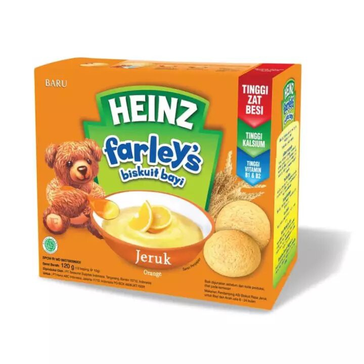 HEINZ FARLEYS RUSK / BISKUIT BAYI RASA JERUK 120G