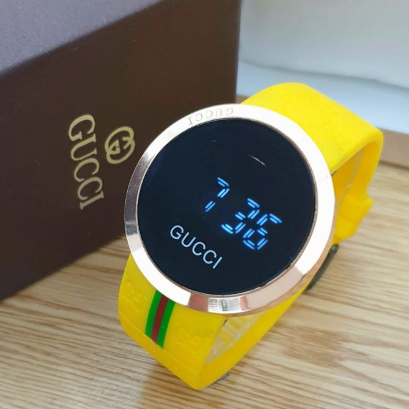 Jam Tangan Wanita/Pria Digital Gc Tali Karet