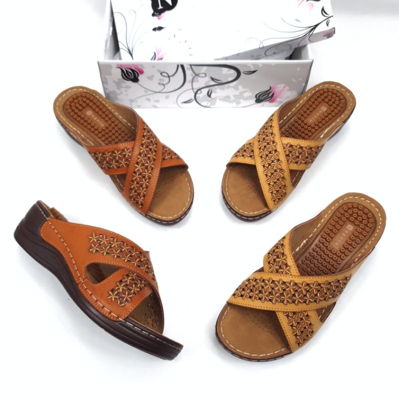 NORVID Sandal wedges super ringan bgt impor mc8172-8