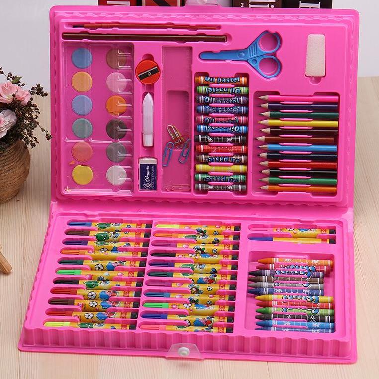 

(B9J3) Stationary Set isi 86 & 150 pcs Pensil Crayon Warna Cat Air / Perlengkapan Sekolah Menggambar Anak / Alat Warna //L@a@r@i@s