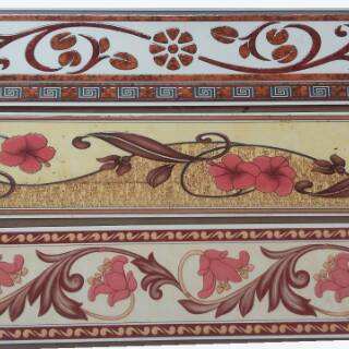  Lis  Keramik  motif cantik ukuran  10 cm x 40 cm Shopee 