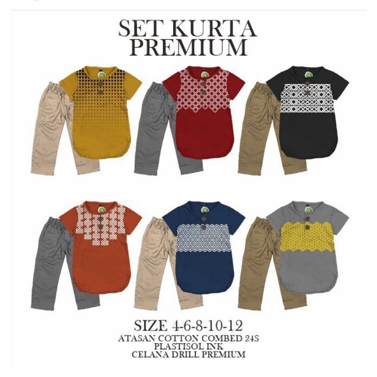 SET KURTA PREMIUM - Setelan Kurta premium kurta anak murah berkualitas