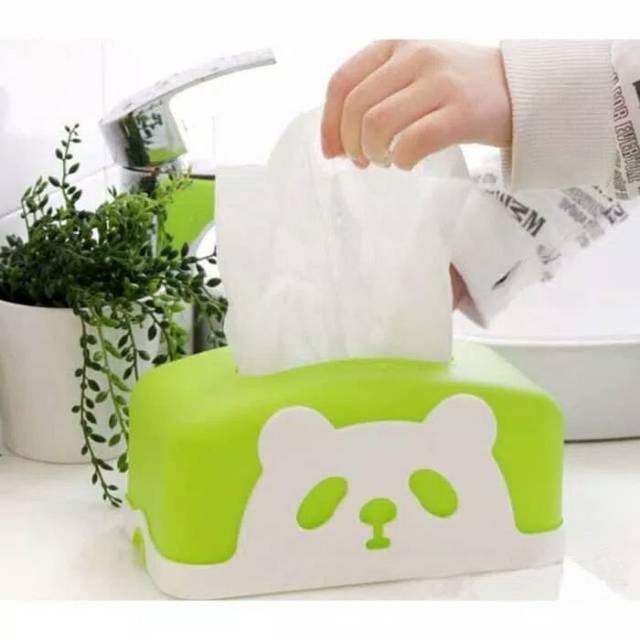 TEMPAT TISSUE PLASTIK PANDA KOTAK TISSUE PLASTIK KARAKTER TEMPAT TISSUE PANJANG