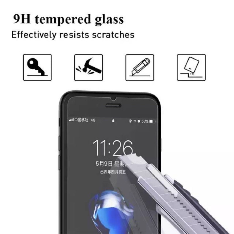 [GARANSI 100%] Tempered Glass Clear Anti Gores Bening For iPhone 14 13 12 11 Pro Max X Xr Xs Max 8 Plus 8 7 Plus 7 6 Plus 6s Plus 6 6s 12 Mini 13 Mini Antigores Tg Bening Transparan