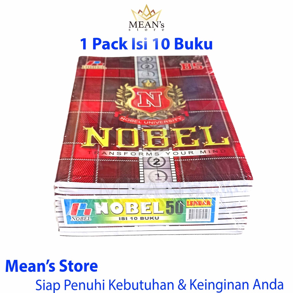 

HJK Buku Tulis Nobel Isi 50 Lembar / Buku Tulis SMK / SMA / SMP Boxy B5
